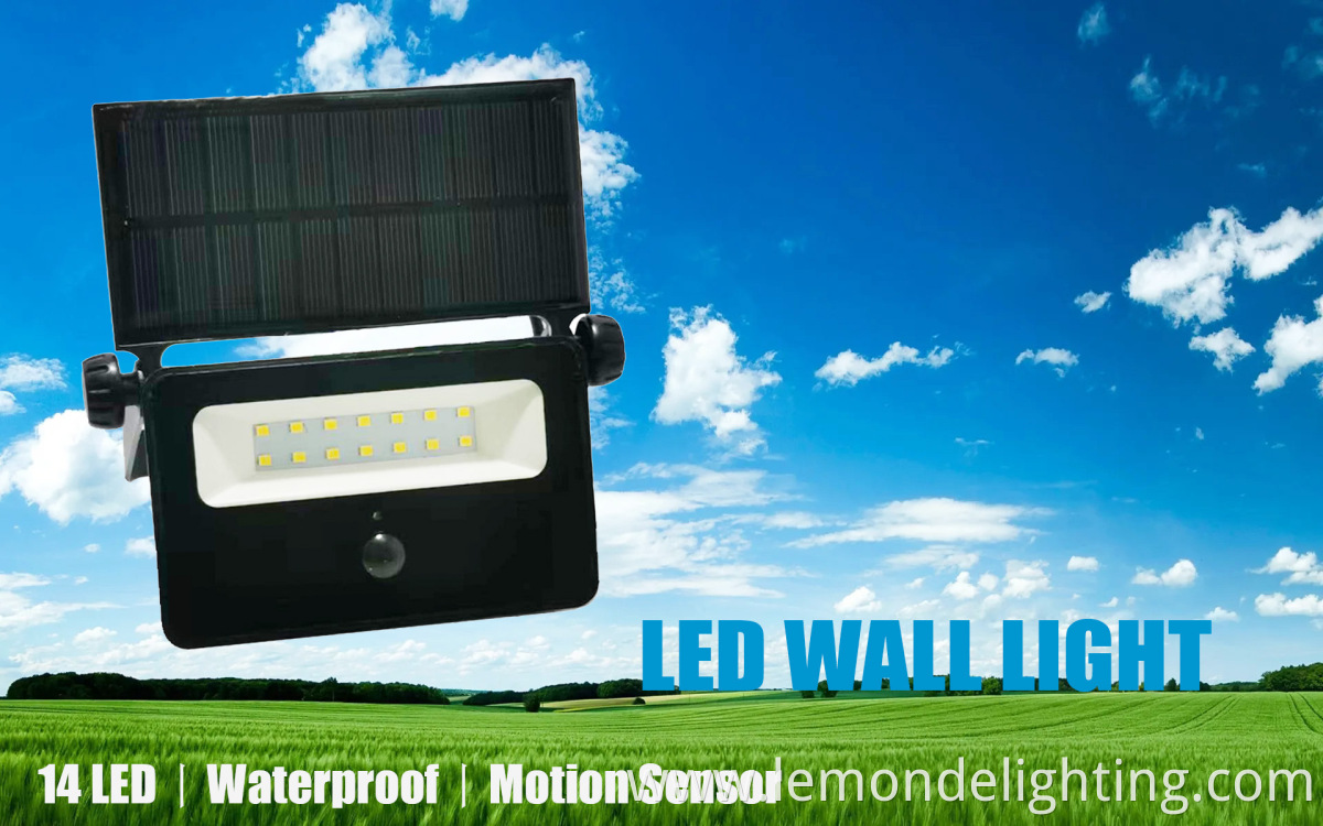 Solar-Powered Exterior Flood Lights